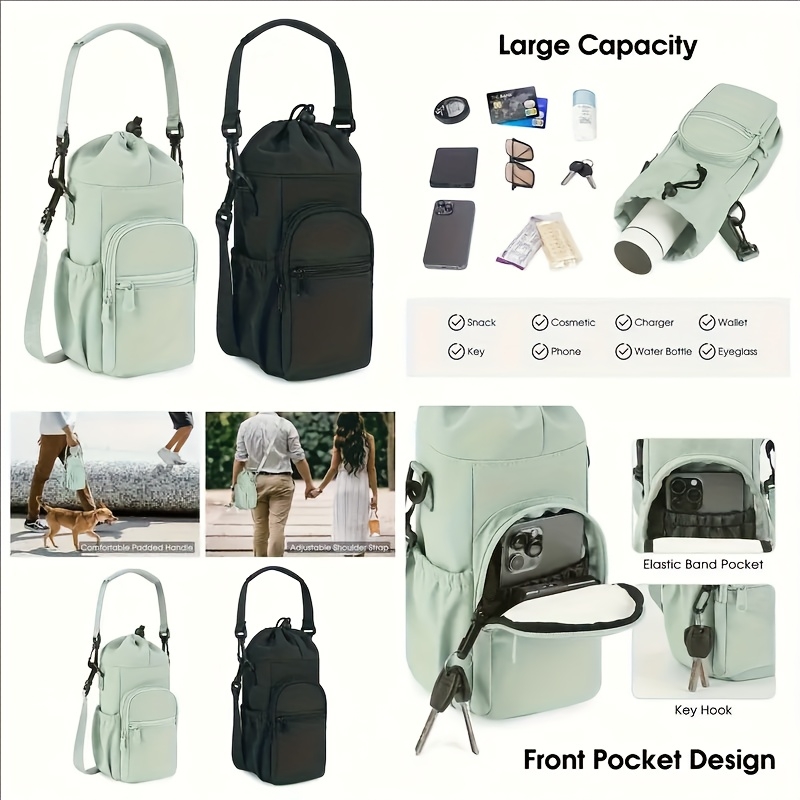 Portable Water Bottle Bag with - Hydration Pack Outdoor ulasan dan harga